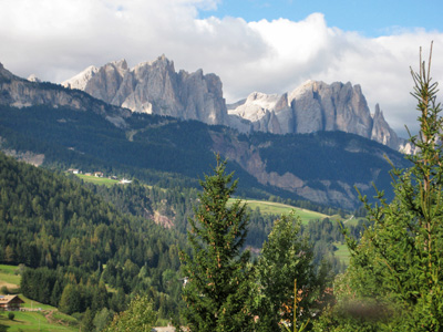 Catinaccio mountains seen from Moeno