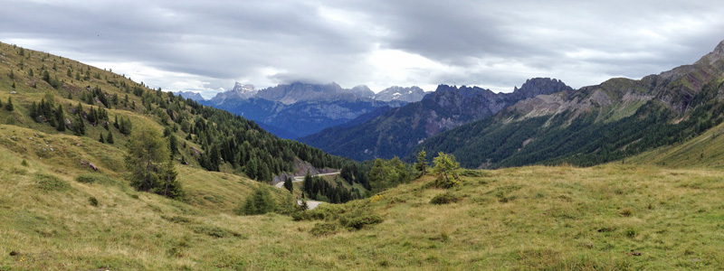 view from Passo di Valles