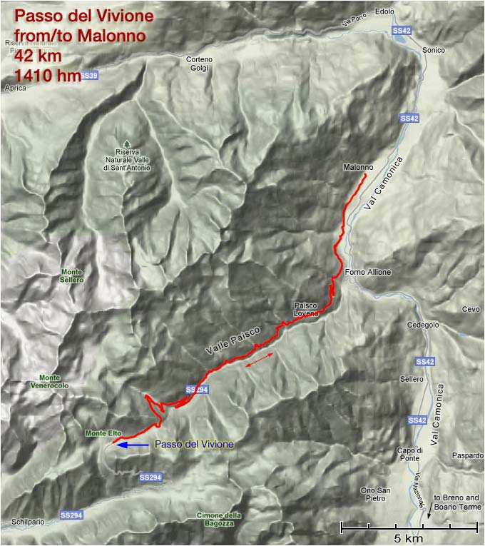 Map of Passo del Vivione